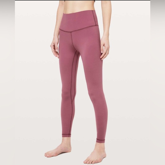 Lululemon Align Pant II 25" Misty Merlot High-Rise 4 Tights Yoga Pink Nulu 2019 - Picture 2 of 12